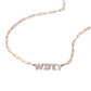 Wifey Diamond Necklace